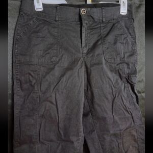 Women's Counterparts black capri crop pants size 10 34" waist
